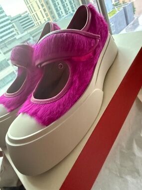 Marni Pink Pablo Mary Jane Ballerina flats NIB sz 40